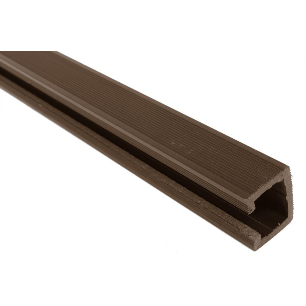 Oferte la Profil U120 WPC, lemn compozit, wenge, 40 x 50 x 3000 mm