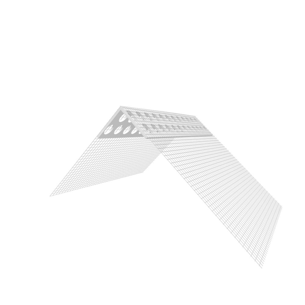Oferte la Profil de colt, PVC cu plasa de fibra de sticla, 100 x 150 x 2500 mm