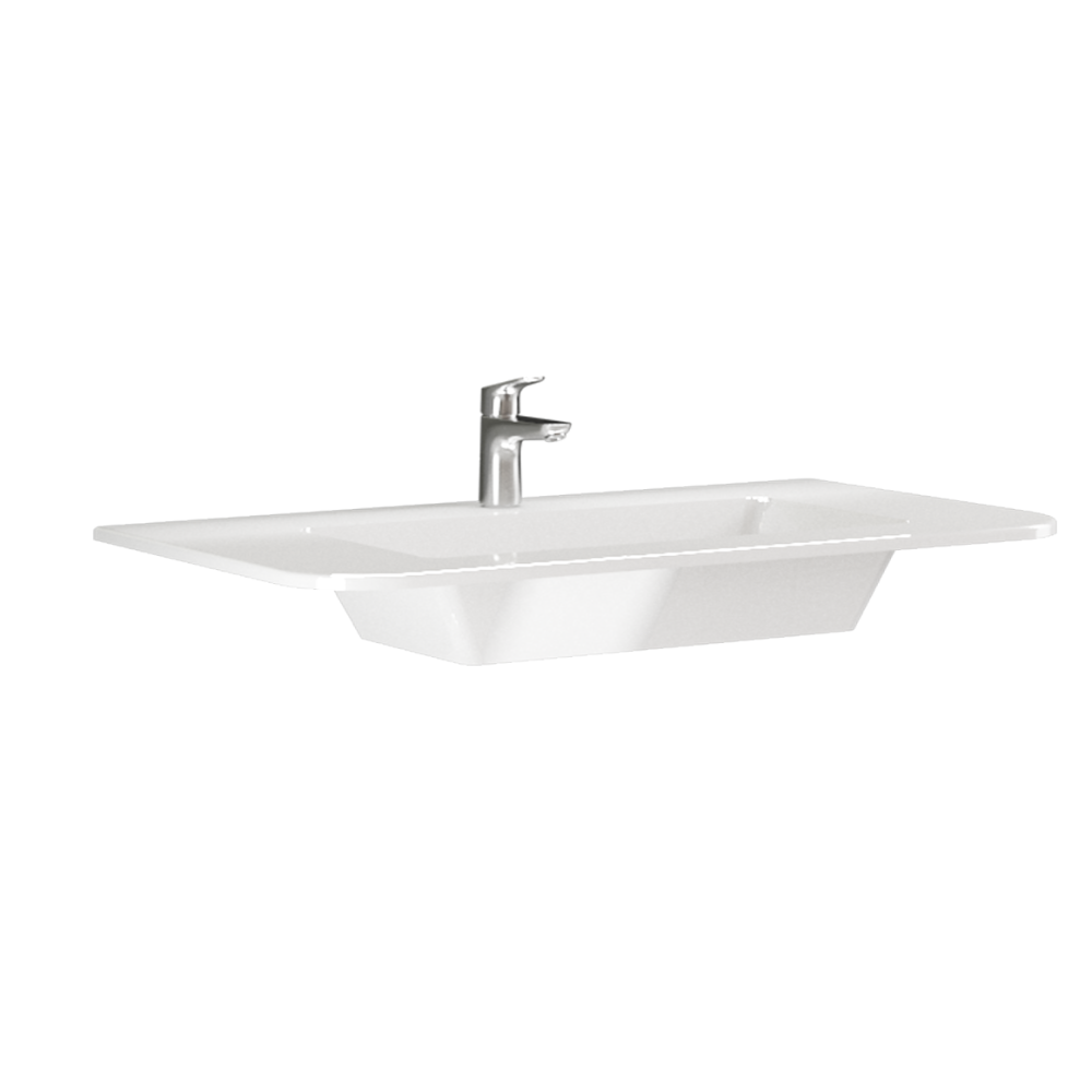 Oferte la Lavoar montaj baza Savini Due Geos, compozit, alb, 101 x 56 x 47 cm
