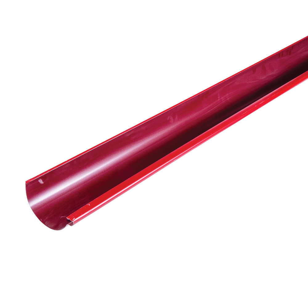 Jgheab Novatik Ronda, 125 mm, rosu RAL 3011, L= 2 m