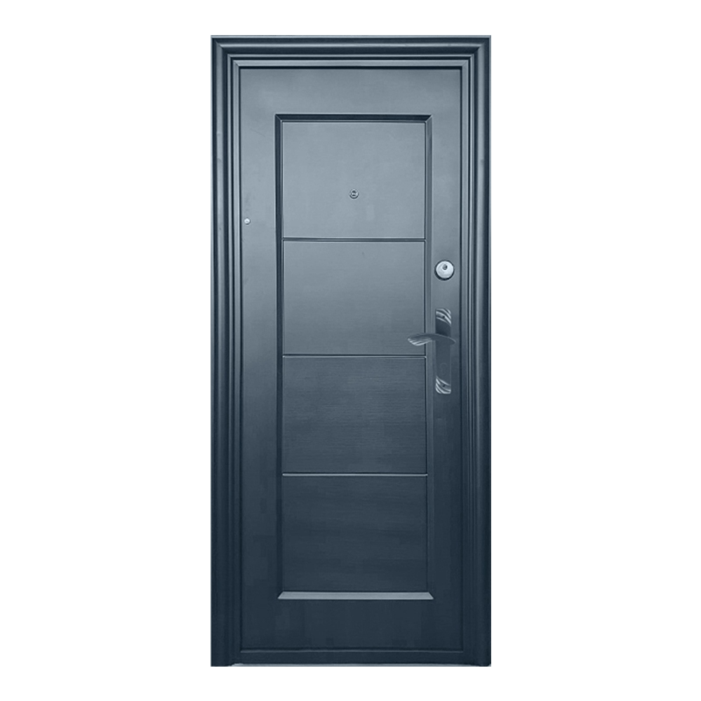 Usa metalica de intrare in apartament Nova pentru interior, tabla, deschidere stanga, culoare gri, 2020 x 880 mm