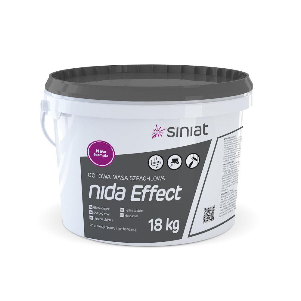 Oferte la Glet de finisare gata preparat Siniat Nida Effect, interior, alb, 18 kg