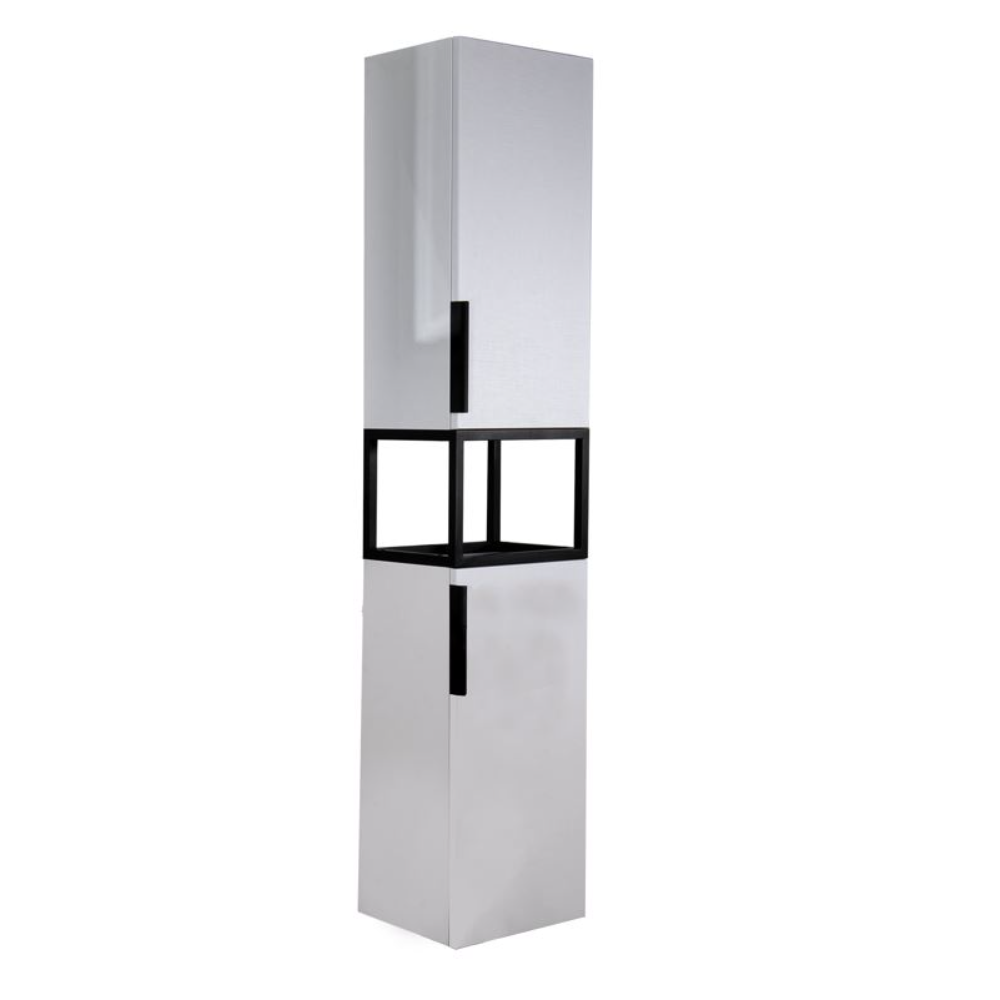 Oferte la Coloana baie Sanitop Vision, montaj pe sol, 2 usi, PAL infoliat + MDF infoliat, alb, 35 x 28 x 165 cm
