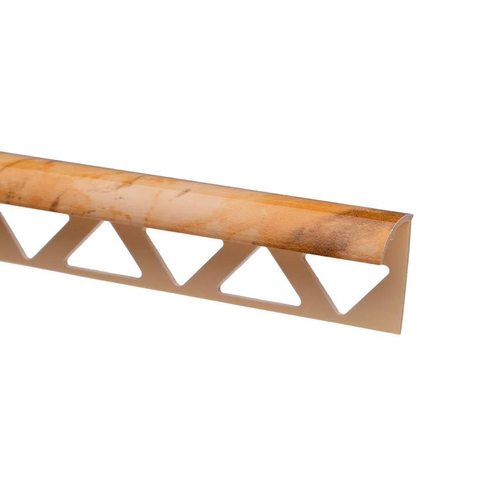 Oferte la Profil colt exterior pentru faianta Set Prod PVC tare, bej marmorat, 2,5 m