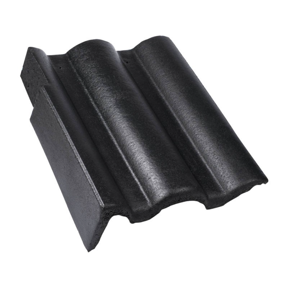 Oferte la Tigla beton laterala stanga Bramac Novo Romana, antracit, 420 x 330 mm