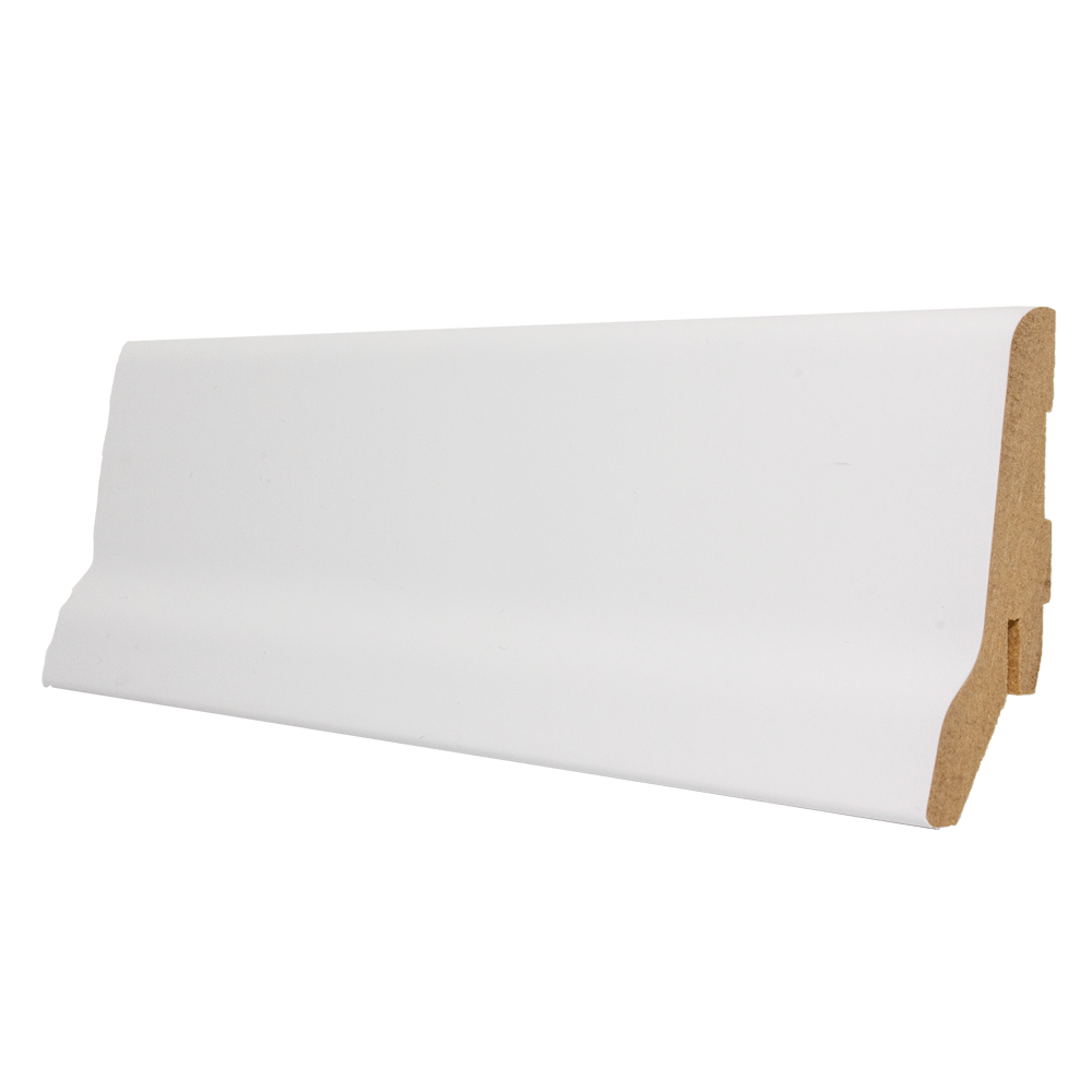 Oferte la Plinta parchet, MDF, alb, 2800x60x23 mm