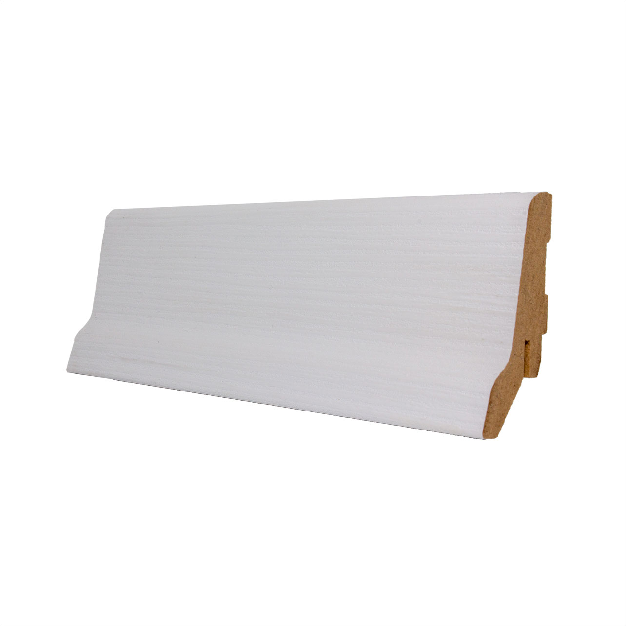 Plinta parchet MDF 1662 Blanco, alb-gri, 2800 x 60 x 23 mm