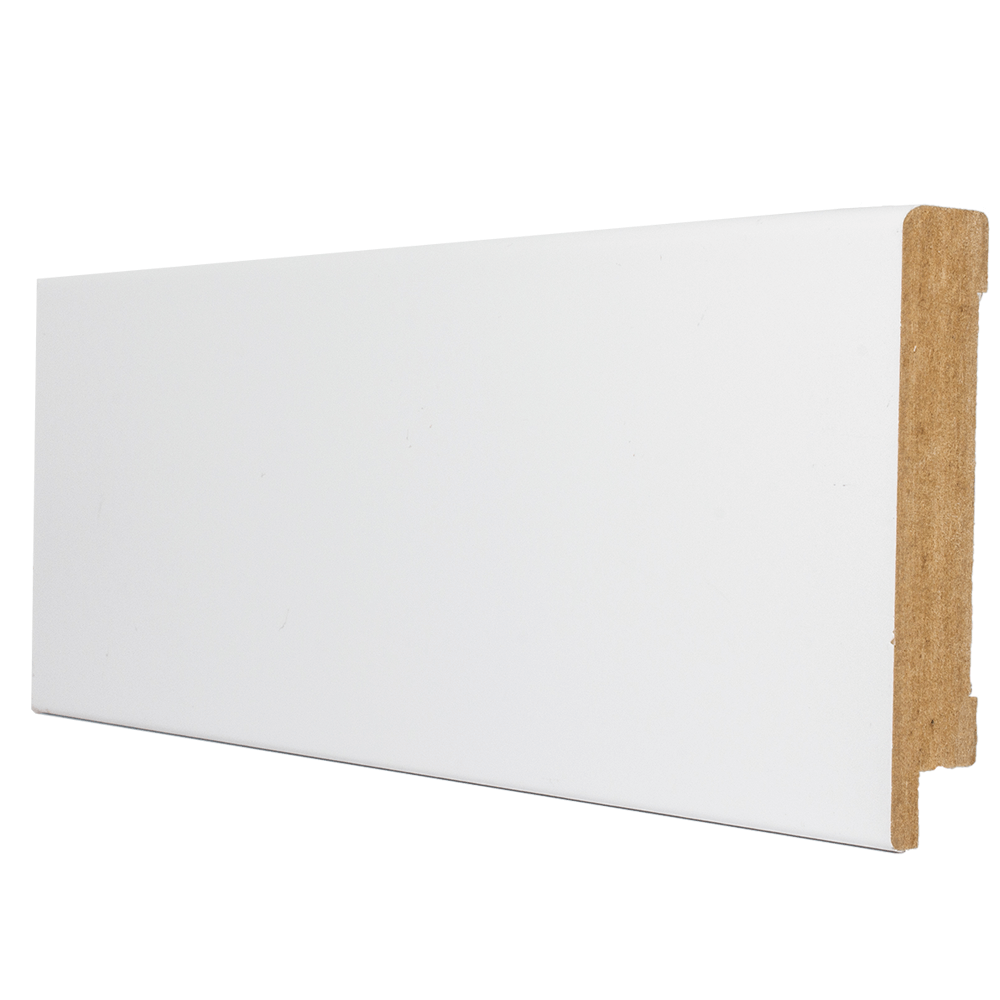 Oferte la Plinta parchet, MDF, alb, 2800 x 80 x 16 mm