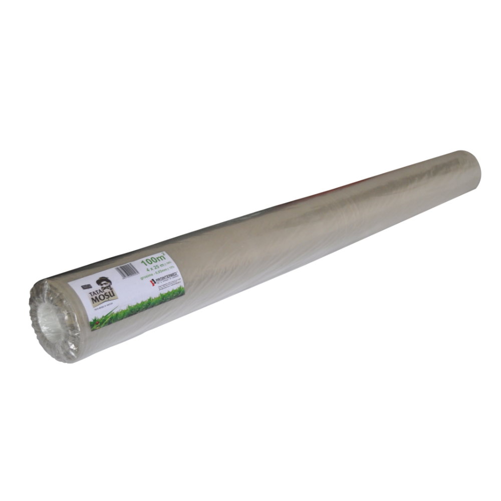Oferte la Folie polietilena Tata Mosu, LDPE reciclat, bej, grosime 0,15 mm, latime 4 m