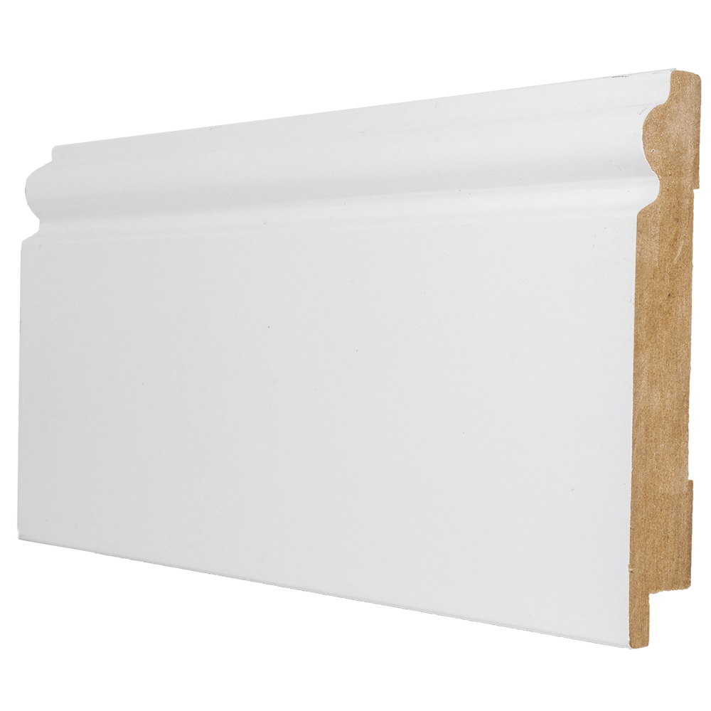 Oferte la Plinta parchet, MDF, alb, 2800x99x16 mm