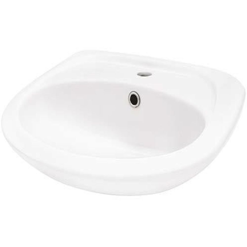 Oferte la Lavoar semirotund Fayans POP, portelan, alb, 60.5 x 49.5 x 15.5 cm