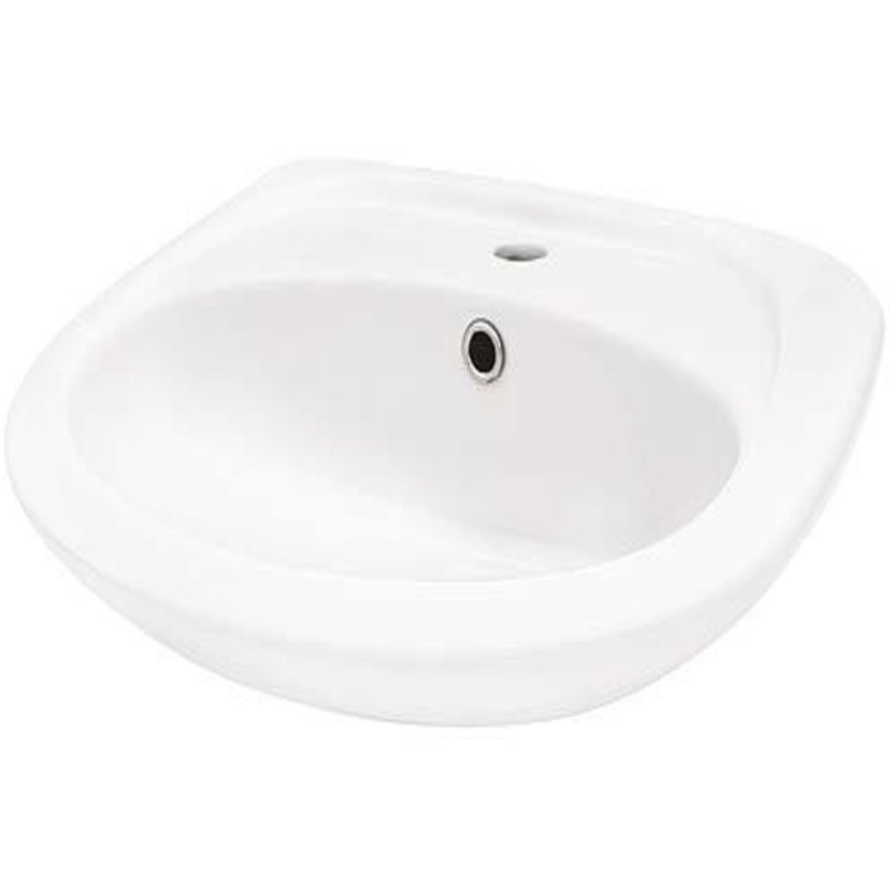 Oferte la Lavoar semirotund Fayans POP, portelan, alb, 50 x 36 x 11.5 cm
