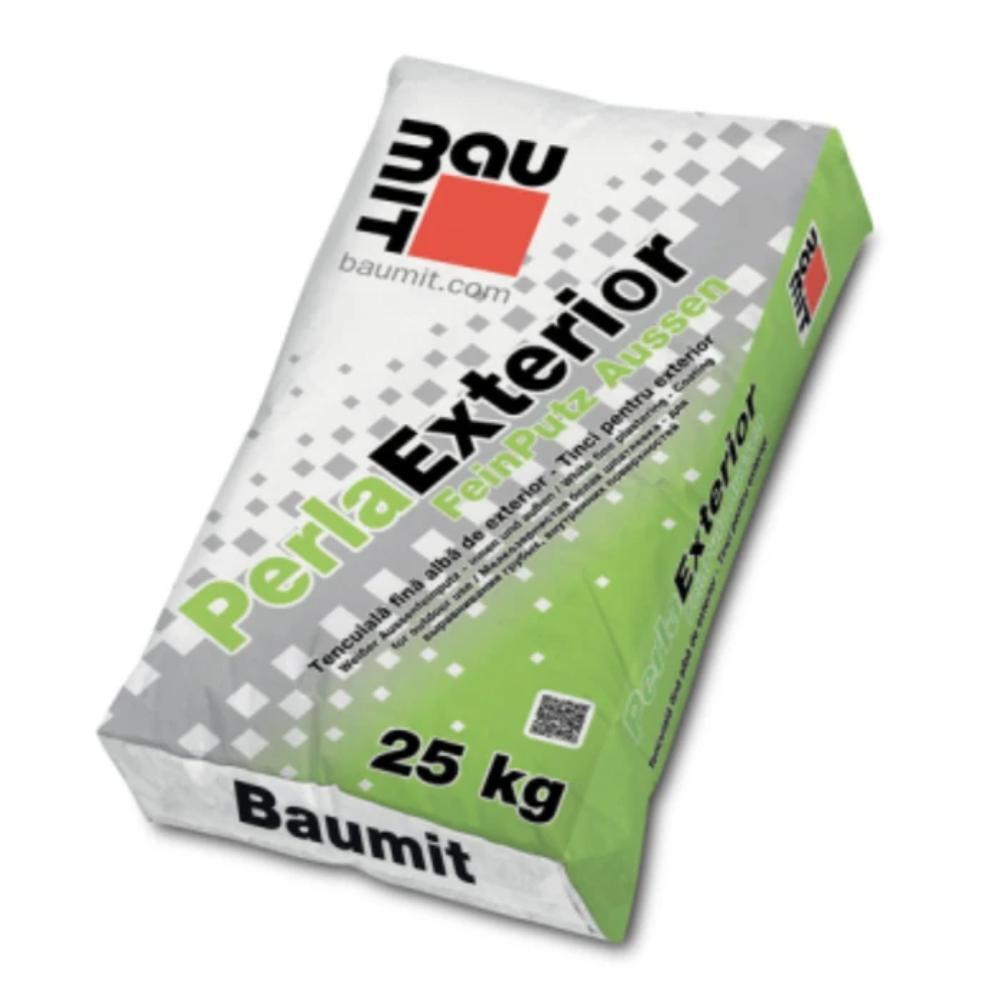 Oferte la Mortar tinci Baumit Perla, exterior, alb,  25 kg