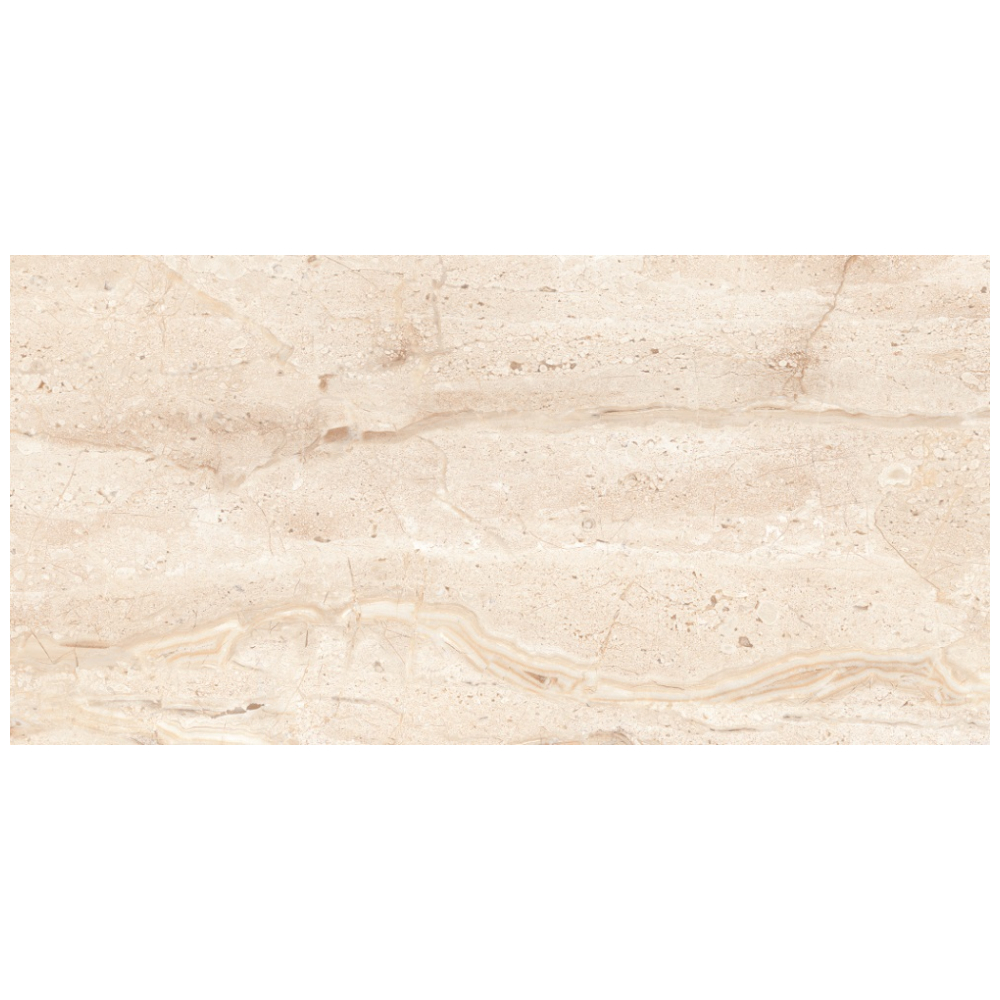 Faianta baie/bucatarie Angelo Beige LT, rectificata, bej, lucioasa, aspect marmura, 30 x 60 cm