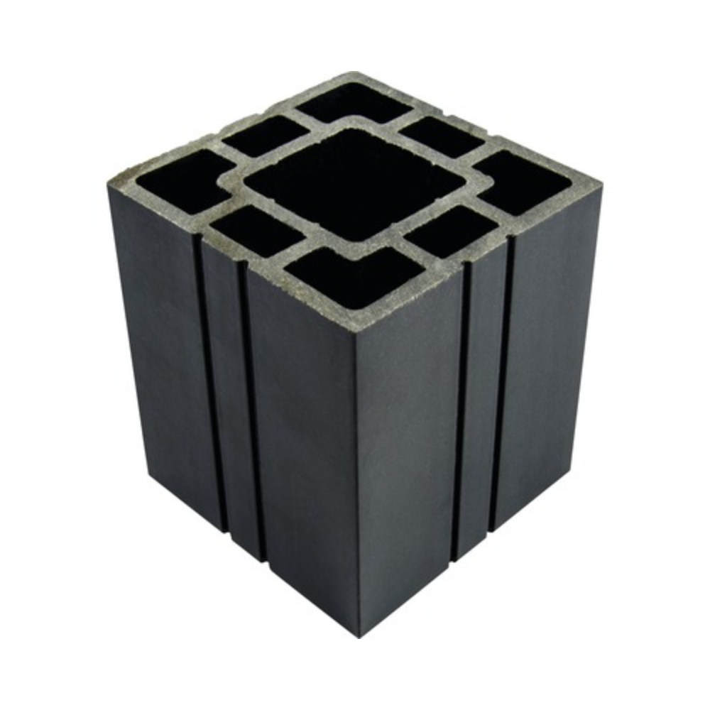 Oferte la Profil din lemn compozit pentru gard WPC, gri, 90 x 90 x 2000 mm