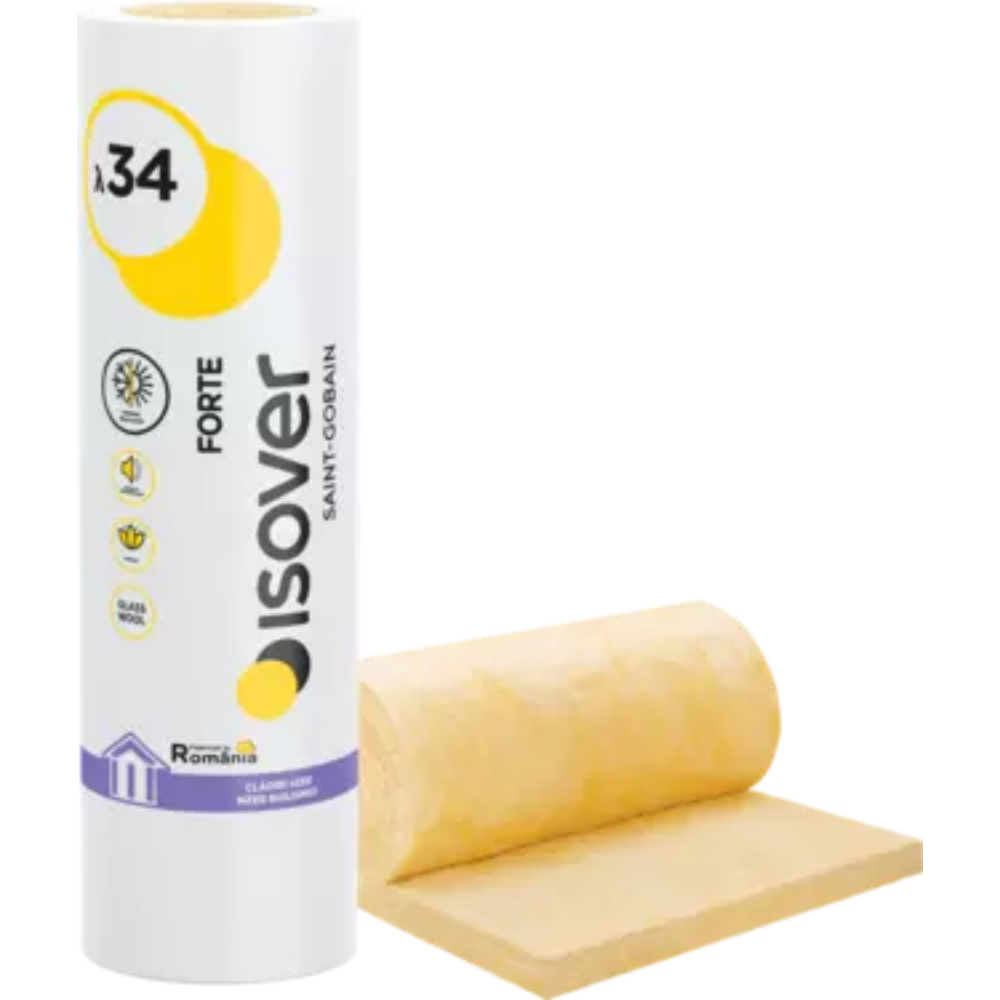 Oferte la Vata minerala de sticla Isover Forte 50/100, 10.8 m2/rola