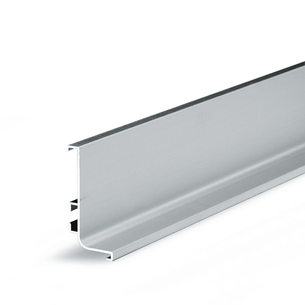 Profil orizontal L Scilm Gola, aluminiu, gri, 4.1 m