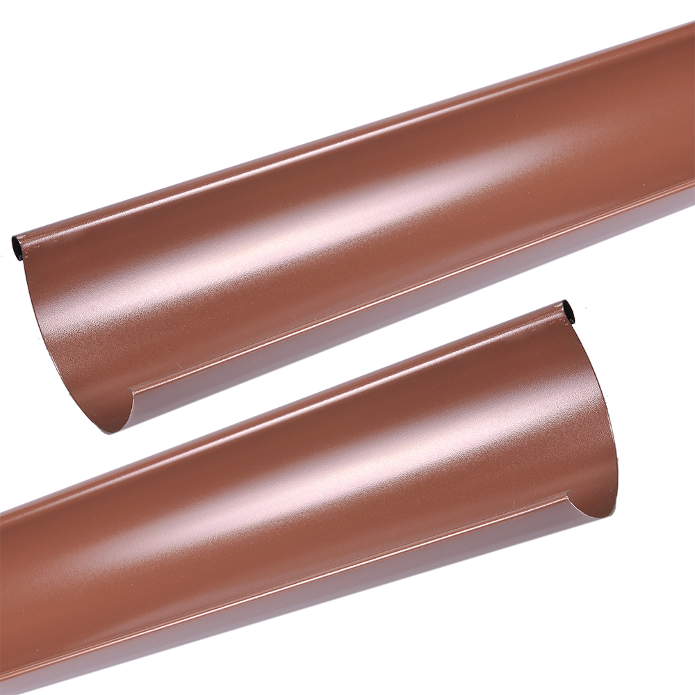 Oferte la Jgheab metalic, 125 mm, maro RAL 8017, L= 2 m