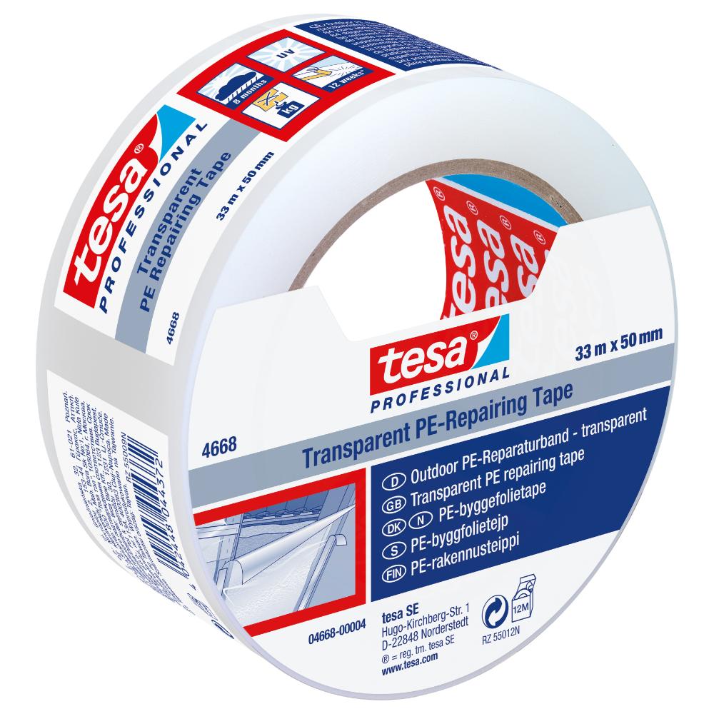 Oferte la Banda adeziva pentru fixare si reparatie Tesa 4668, transparent, 33 m x 50 mm