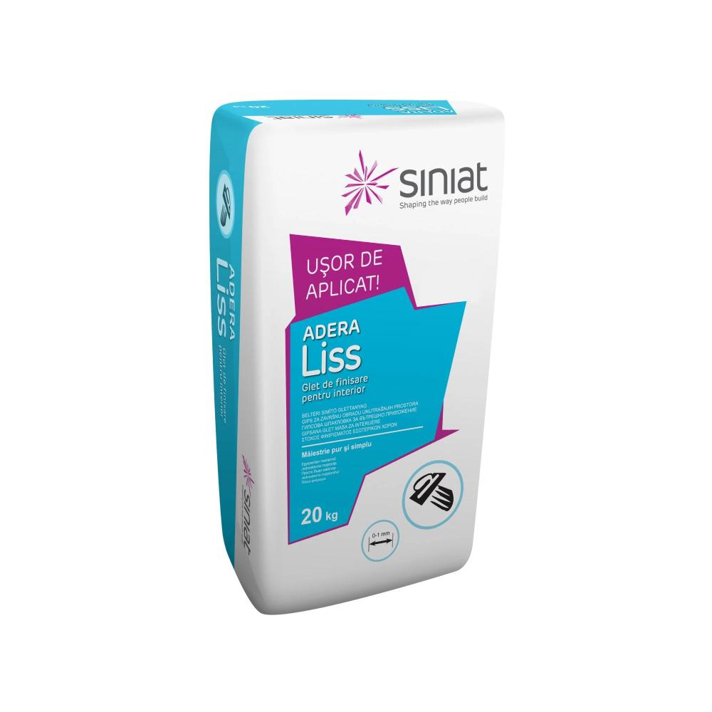 Oferte la Glet de finisaj pentru interior Siniat Adera Liss, 20 kg