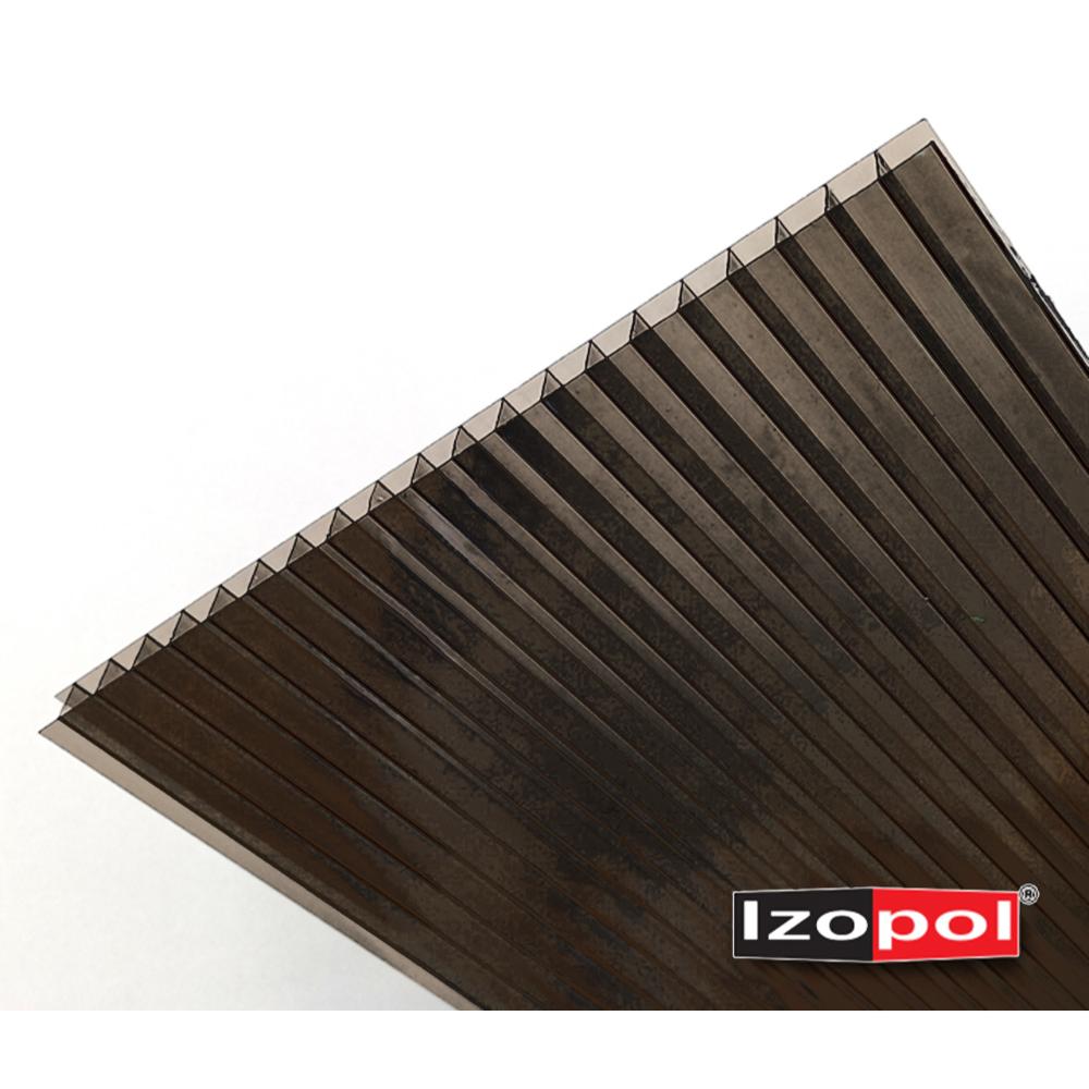 Placa policarbonat Izopol, negru, grosime 4 mm, 3 x 2.1 m