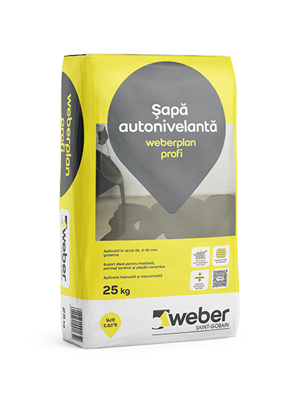 Oferte la Sapa autonivelanta Weberplan Profi 25 kg, uz interior, trafic mediu