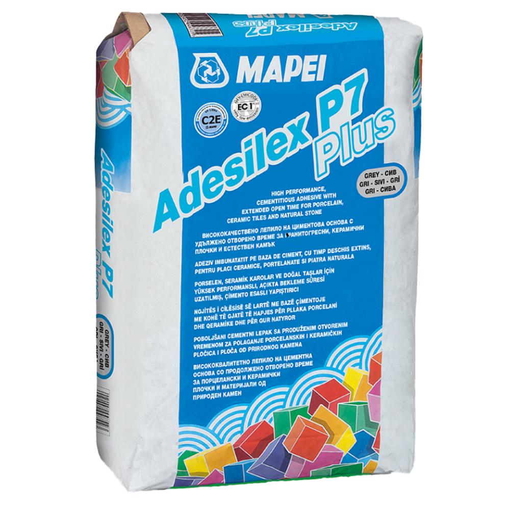 Oferte la Adeziv placi ceramice si piatra Mapei Adesilex P7 Plus, interior/exterior, gri, 25 kg