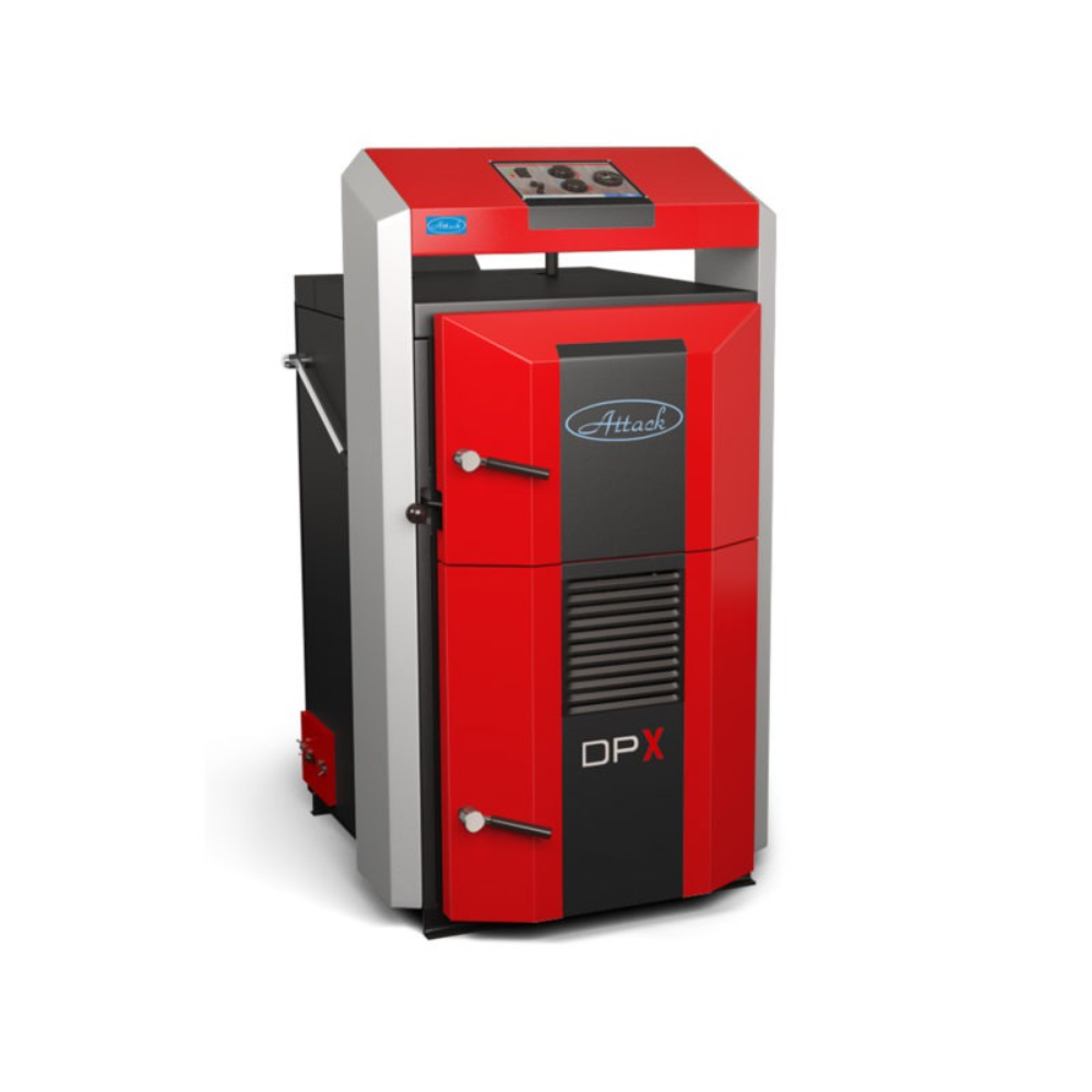 Oferte la Centrala termica pe lemne cu gazeificare Attack DPX25 Standard, 25 Kw, 100 l, 124 x 70 x 124 cm