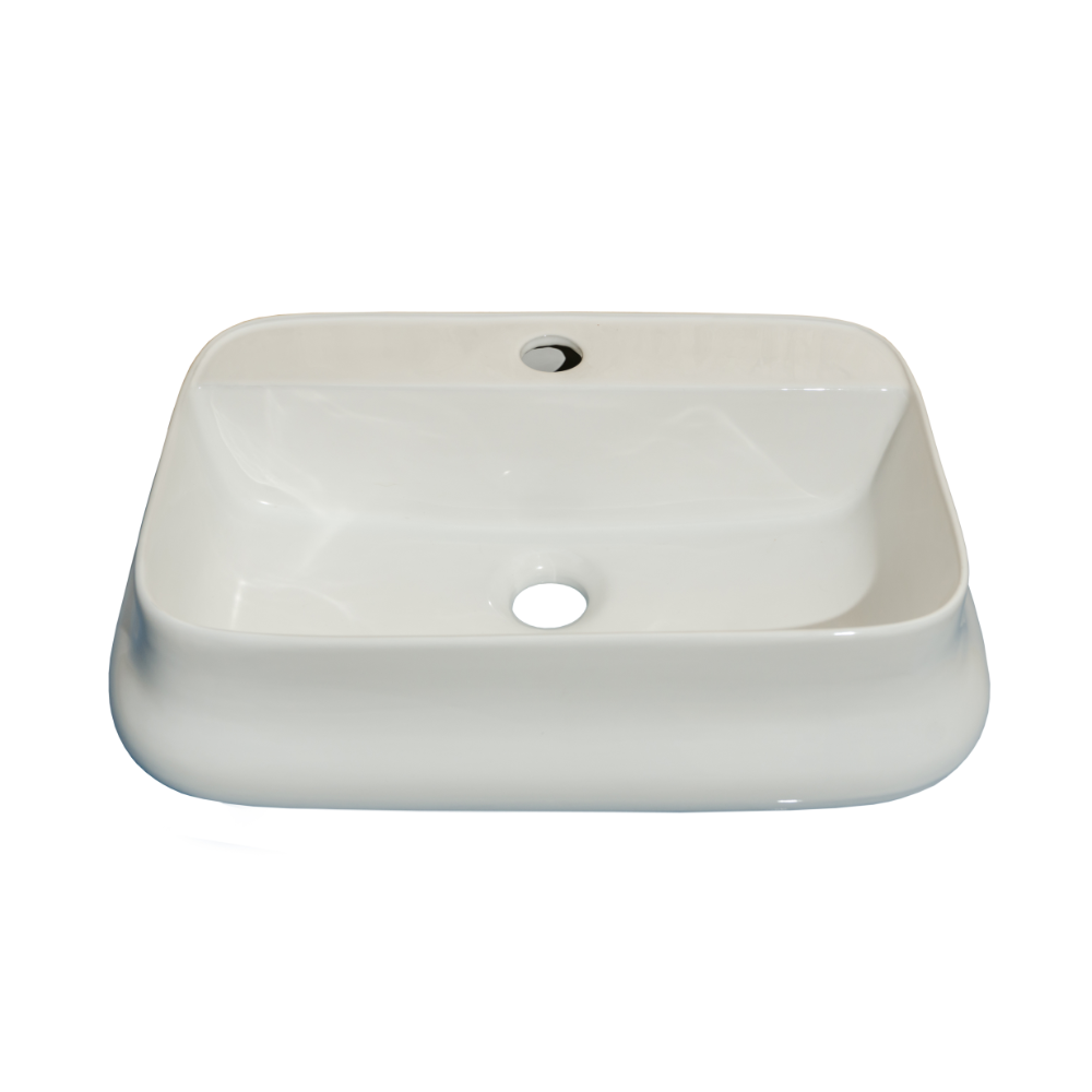 Oferte la Lavoar baie Sanitop Rove, montaj blat, ceramica, alb, 520 x 360 x 130 mm