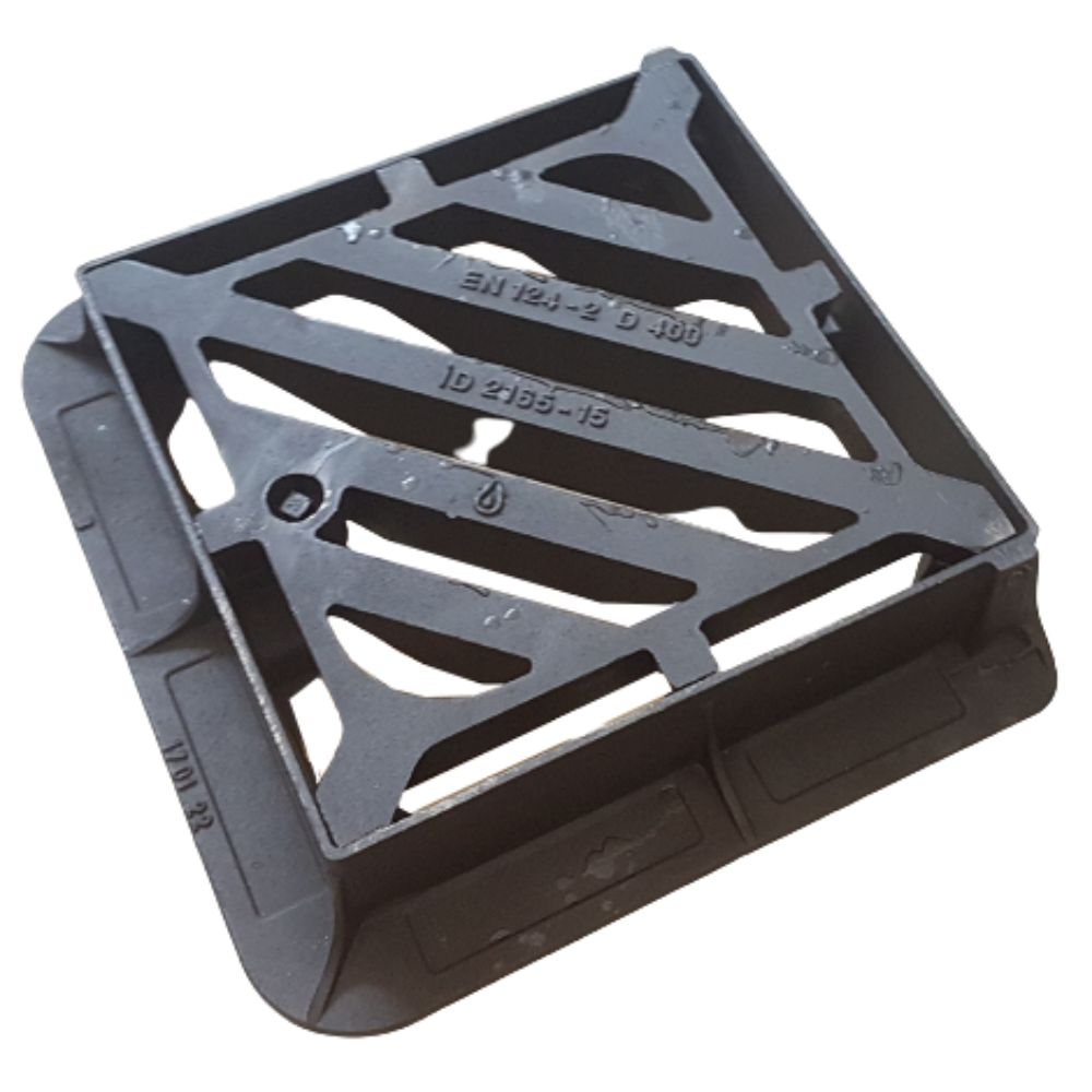 Oferte la Capac canalizare Standart Park Urban, fonta, negru, 500 x 500 mm