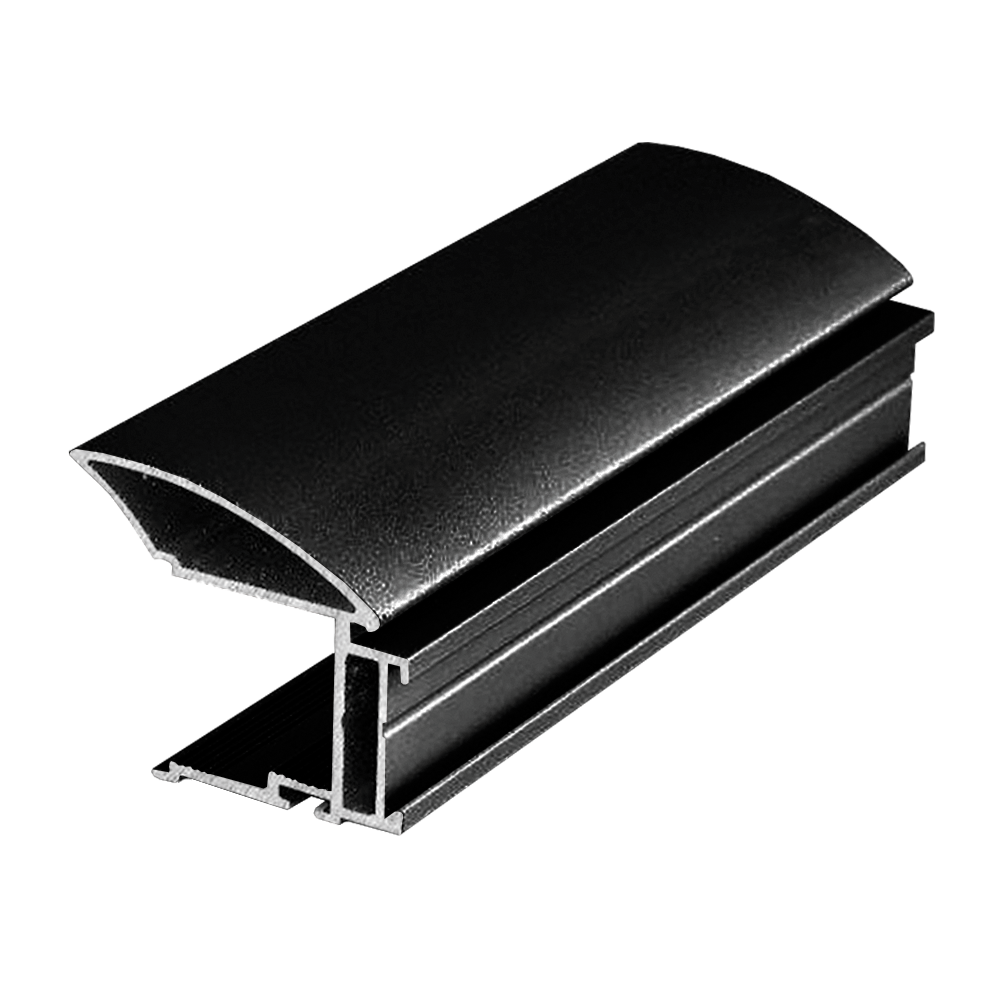 Oferte la Profil tip maner Multiomega Wide, aluminiu, negru lucios, 2.7 m