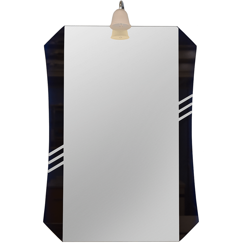 Oferte la Oglinda baie Sanotechnik ZI578, rama neagra, iluminare, polita, 60 x 80 cm