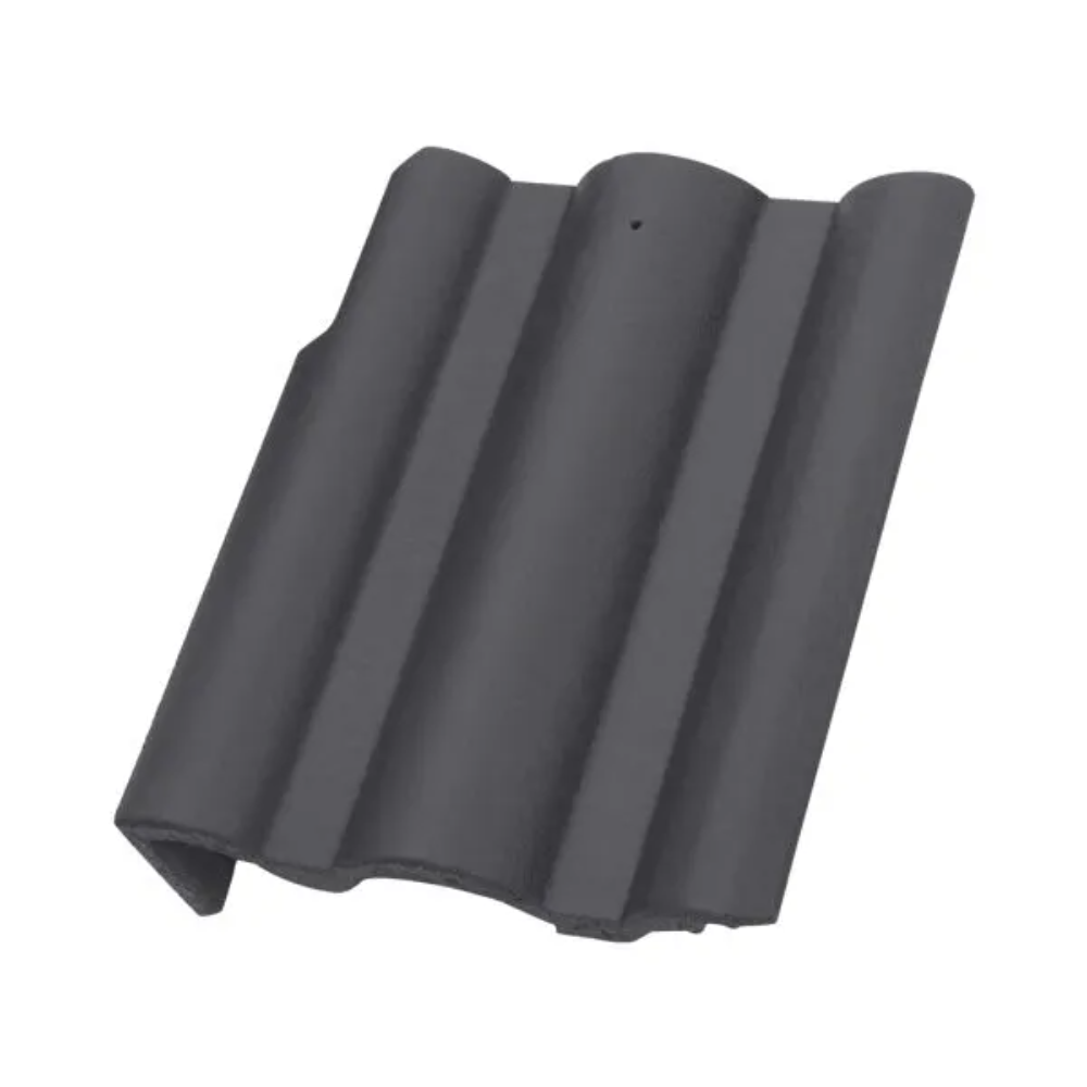 Oferte la Tigla de beton laterala dreapta Terran Danubia, Color System, gri inchis, 350 x 420 mm