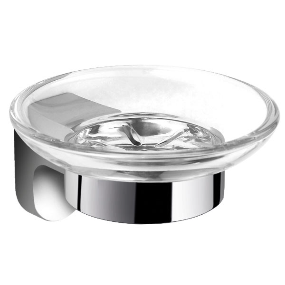 Oferte la Suport de sapun Ferro Audrey AD02, metal/sticla, argintiu/transparent