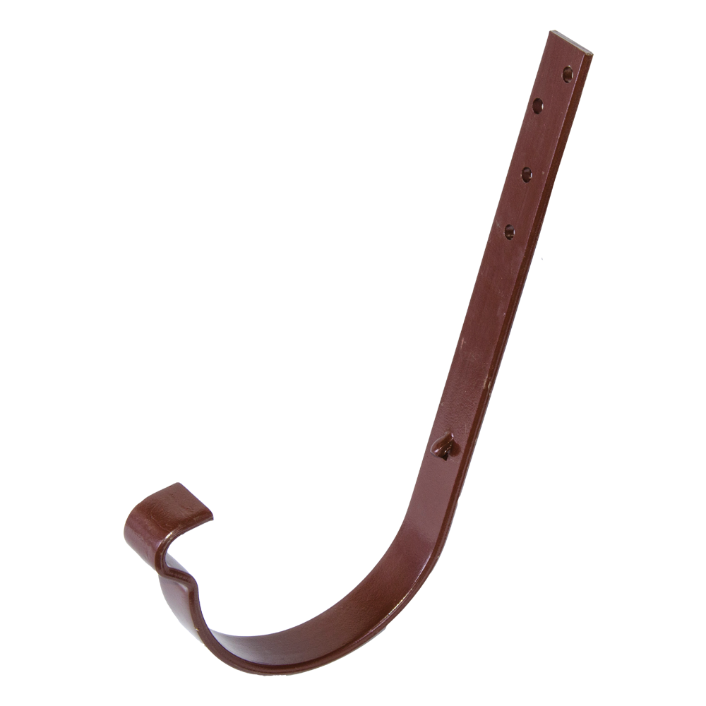 Oferte la Carlig metalic lung jgheab Novatik Ronda, 125 mm, maro RAL 8017