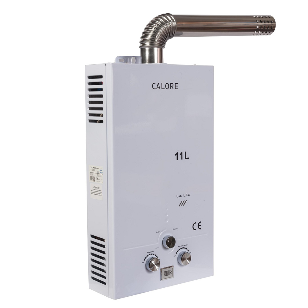 Oferte la Instant pe gaz pentru apa calda Calore Compact TF11, 11L,  tiraj fortat, 17800 W, alb
