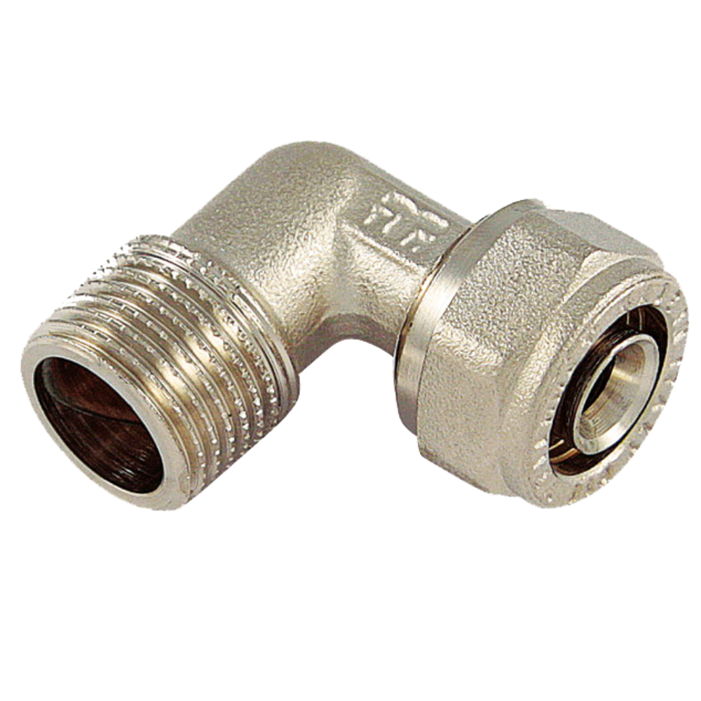 Cot compresie 90 grade Tiemme, alama, diametru 16 mm, 1/2