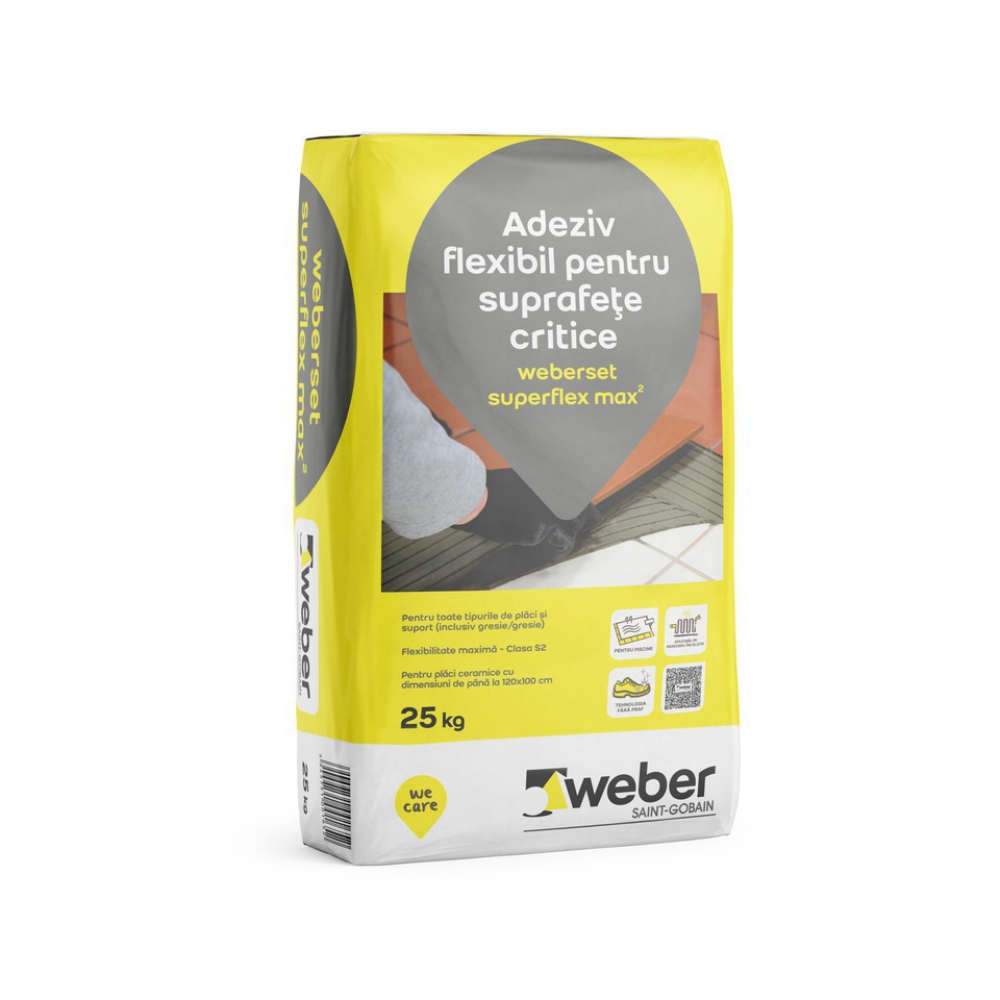 Oferte la Adeziv pentru faianta si gresie Weber SuperFlex Set Max2, 25 kg