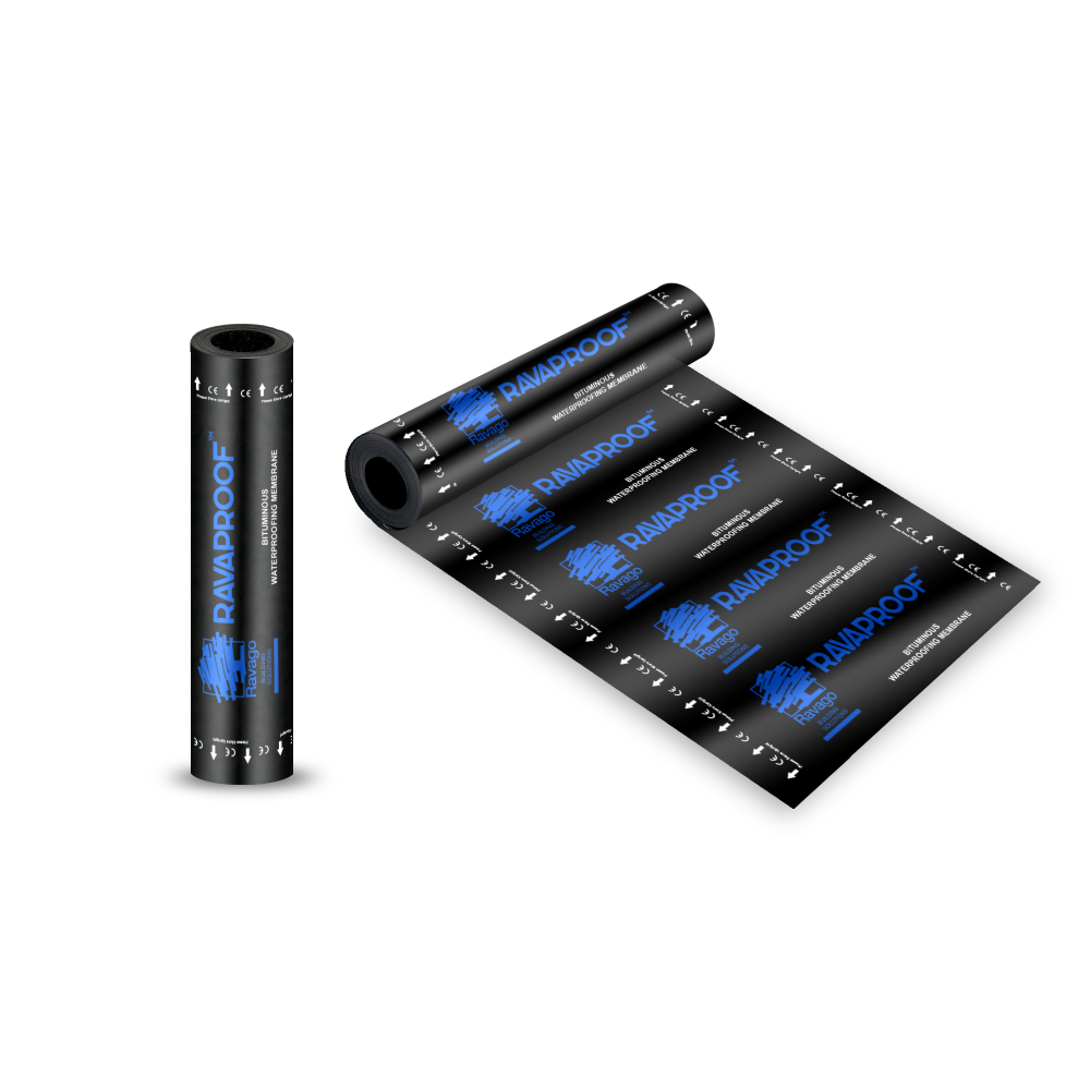 Oferte la  Membrana bituminoasa Rava Proof Sapphire, armatura din fibra de sticla, finisaj cu film PE, 4 kg/mp, 10 mp/rola