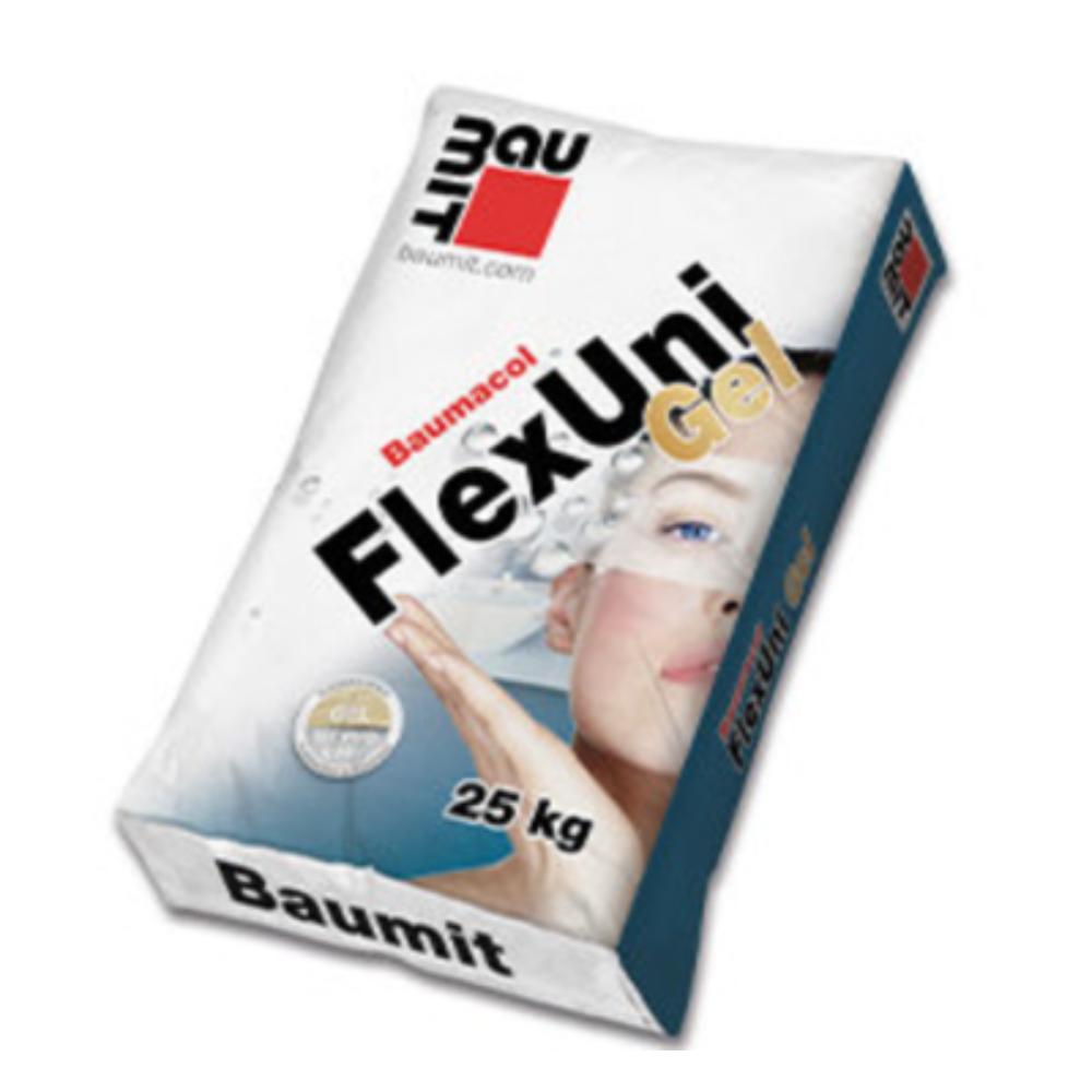 Oferte la Adeziv flexibil placari ceramice Baumacol FlexUni Gel, gri, interior / exterior, 25 kg