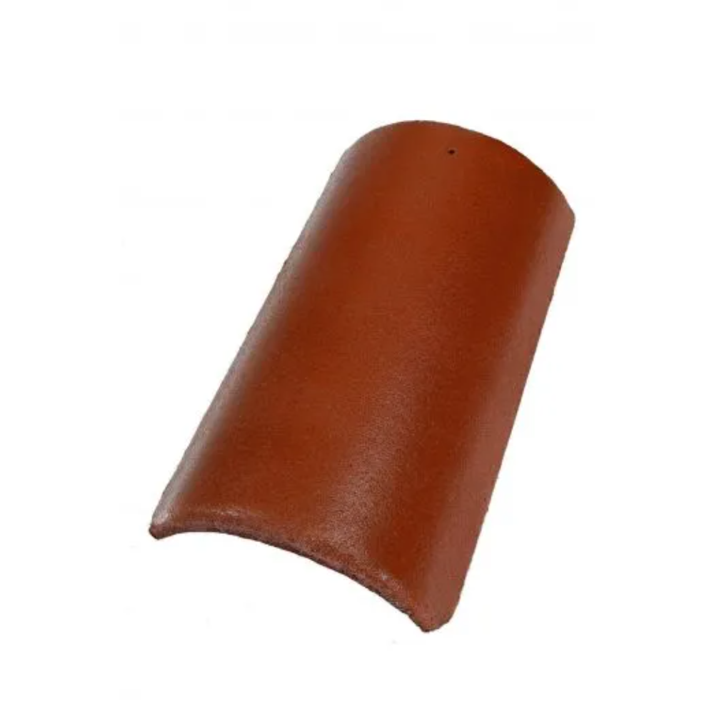 Oferte la Tigla de coama Terran Danubia + clema de fixare, natur, 250 x 420 mm, 4.7 kg/buc
