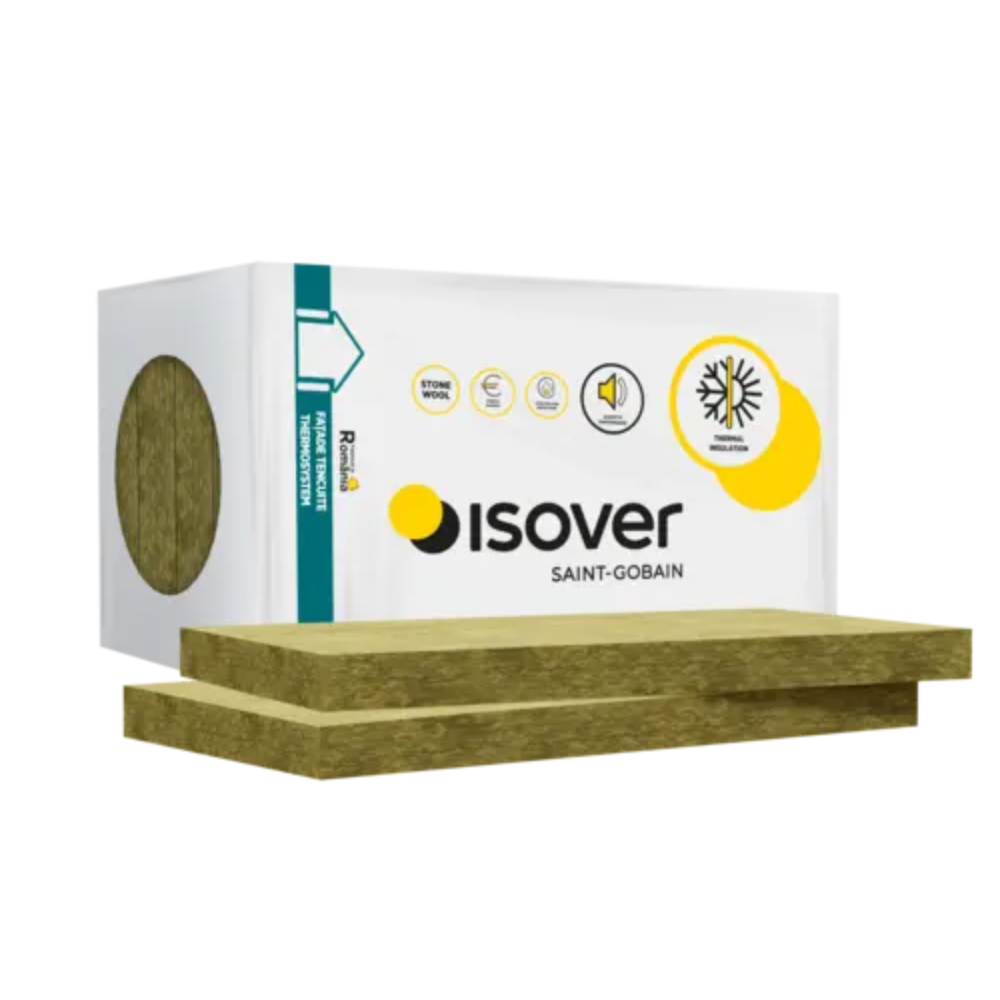 Oferte la Vata minerala bazaltica pentru fatada Isover Easy Fassade, grosime 100 mm,1000 x 600 mm