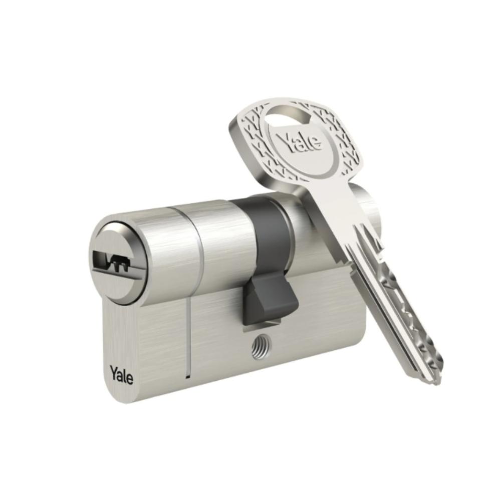 Cilindru Yale 1350, alama, nichel satinat 30 x 35 mm, 5 chei amprentate