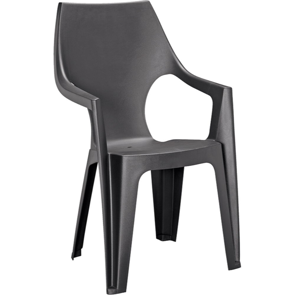 Oferte la Scaun pentru gradina Keter Dante, plastic, 57 x 57 x 89 cm, gri antracit