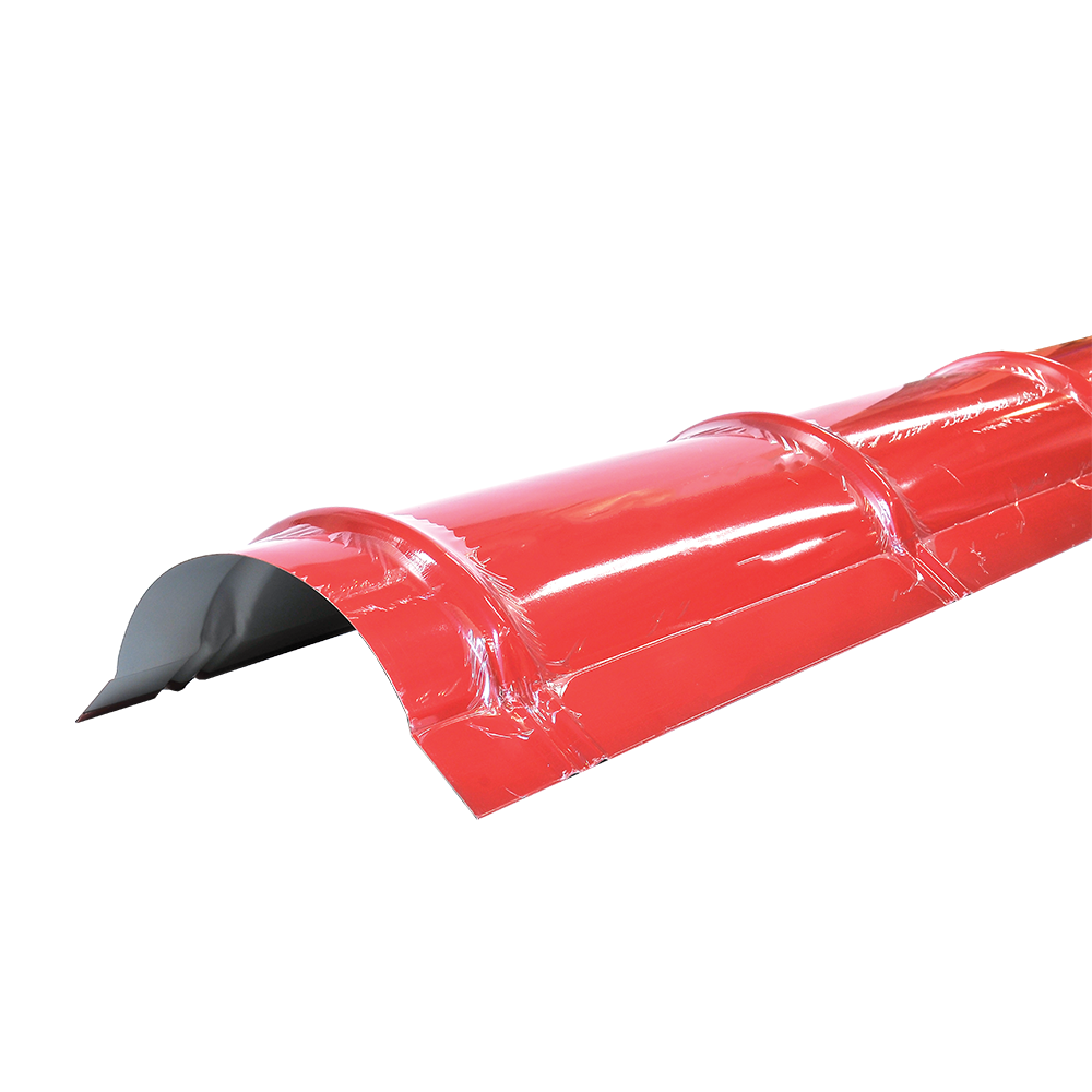 Oferte la Coama metalica mare Durako, rosu, RAL 3011, lucios, L= 2 m