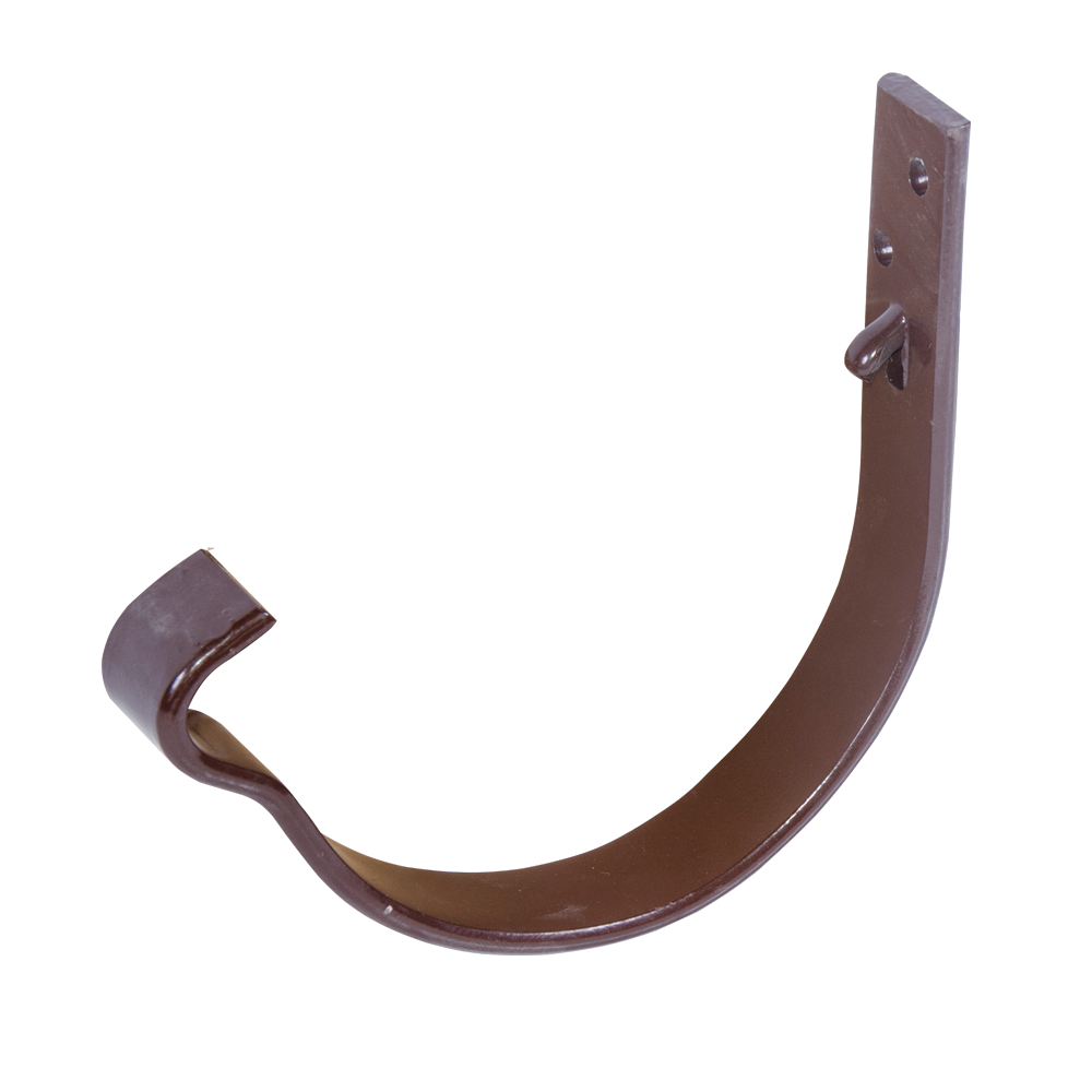Oferte la Carlig aplicat jgheab Novatik Ronda, metal, 125 mm, maro RAL 8017