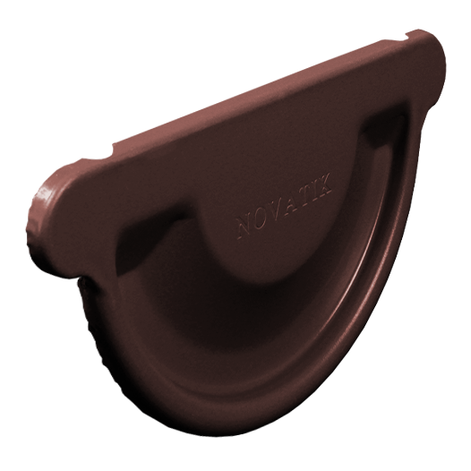 Oferte la Capac jgheab metalic Novatik Ronda, 150 mm, maro RAL 8017
