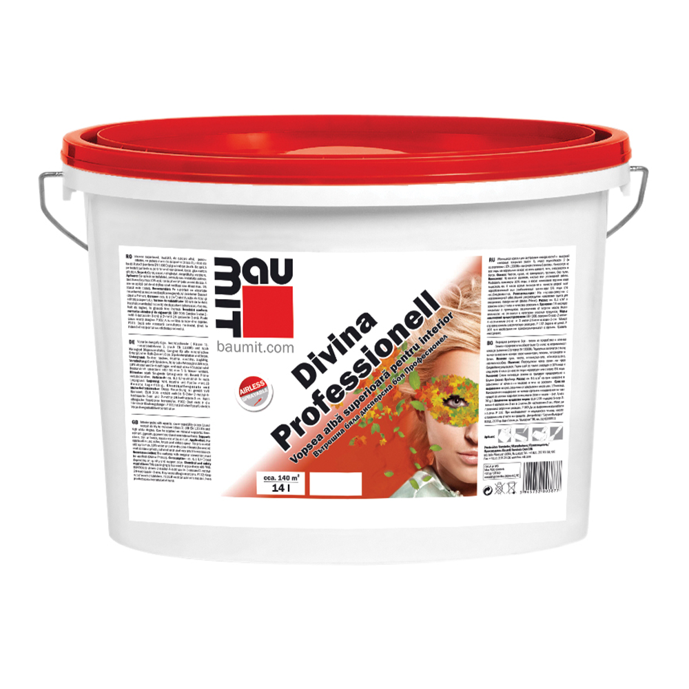 Oferte la Vopsea lavabila interior Baumit Divina Professionell, alb, 14 l