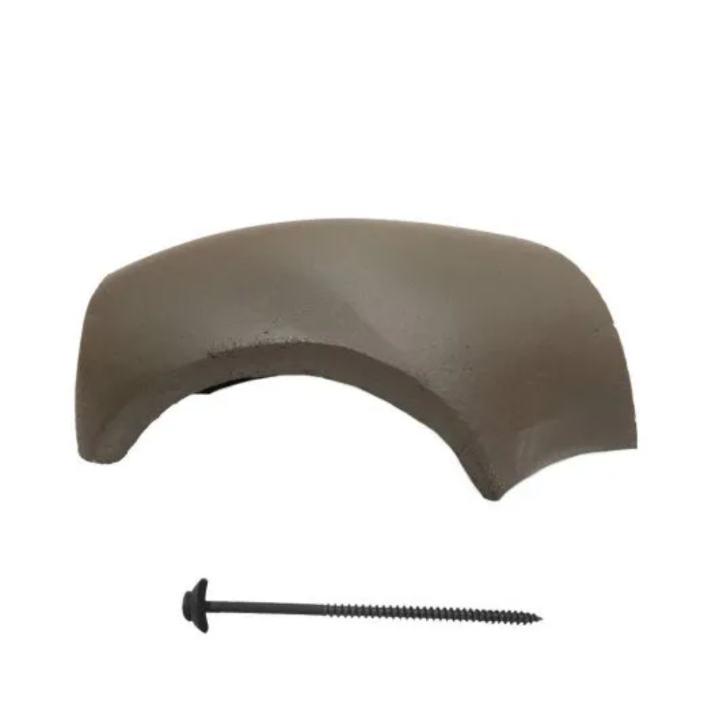 Oferte la Tigla de coama de ramificatie in 3 ape Terran Danubia + clema de fixare, antracit, 320 x 360 mm, 4.8 kg/buc