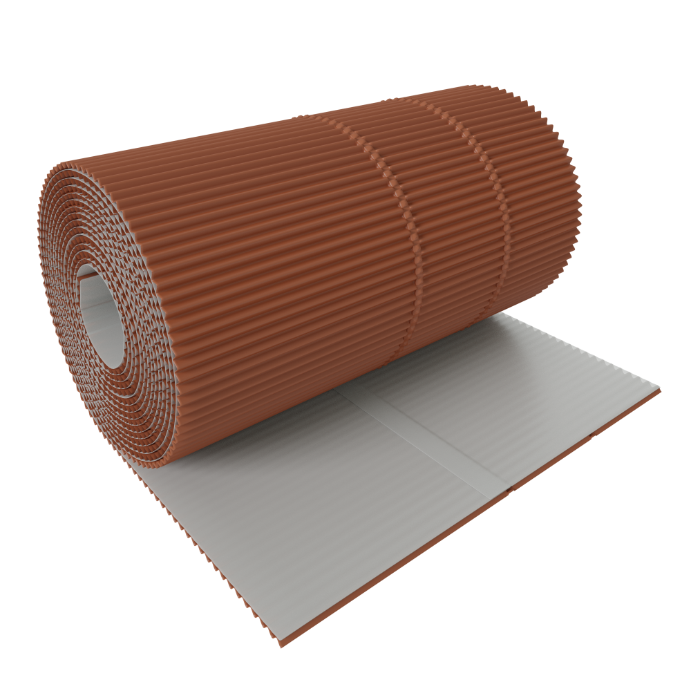 Banda etansare horn-perete, caramiziu, 0,3 x 5 m